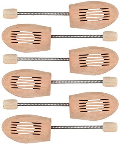 BY BNS Unisex Comfort Concept Holz, Gr. 38/39 Damen, 3 Paar Schuhspanner, Holzfarben