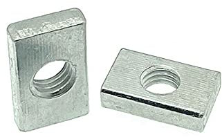 40pz M6×13×16×2mm Dadi Quadrati Dadi Rettangolari Acciaio Al Carbonio Zincato