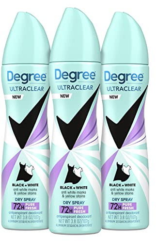 Degree UltraClear Antiperspirant Deodorant Dry Spray, 3 Count, 3.8 oz