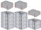 PROREGAL SuperSparSet 10x Eurobox NextGen Grip mit Auflagedeckel & 4 roten Schiebeschnappverschlüssen, HxBxT 17x30x40cm, 16 L, Grau, Griffe geschlossen, Eurobehälter, Transportbox
