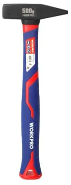 WORKPRO Mango de fibra de martillo, 500 g, 32,5 x 11,5 x 11,5 cm
