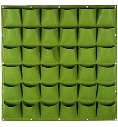 Bafnsiji Hängende Pflanzer Taschen, Hängende Pflanzen Wachsen Taschen, Lebende Wand Pflanzer, 36 Taschen, Wand wachsen Taschen, Wand Pflanzen Taschen für Home Office Balkon Wand Dekor