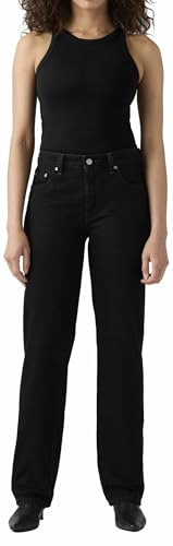 Levi's Women's 501 90's Regular OR Straight, Rinsed Blacktop, 32W / 32L