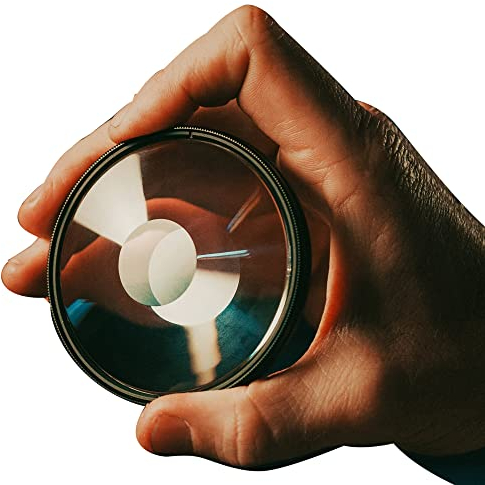 Vortex Halo Kamera Filter Prismenobjektiv SFX Kaleidoskop 77/82mm Fotografie Zubehör Filterkristall (Größe: 77mm, Farbe : Halo-Filter)