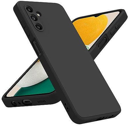 Wanme Hülle für Samsung Galaxy A13 5G Hülle/Samsung Galaxy M13 5G / Samsung Galaxy A04S, Ultra Dünn Silikon Handyhülle mit Mikrofaser Futter Stoßfeste Schutzhülle Hülle, Schwarz