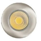 NOBI LED-Deckeneinbaustrahler LB21 A 5068 T Flat nickel-geb 8W 930 38° IP44