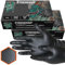 Xtremeauto Nitrile Gloves - Disposable Gloves, Diamond Grip Black Gloves - Powder-free & Latex Free Nitrile Gloves, Extra Thick & Strong Rubber Gloves Mechanics Gloves (2 Boxes, Extra Large)