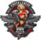 Moritz Blechschild 40 x 38 cm Motorrad Route 66 US Klassik Frau Rockabilly Deko Metallschild Retro Vintage Retro Sprüche lustig