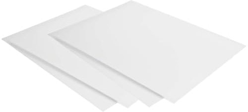 AC - Pack de 4 láminas de cartón pluma adhesivas, 5 mm de grosor, manualidades, soporte para presentaciones, maquetas, base de cuadros (Blanco, 50 x 70 cm)