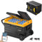 BougeRV CRD 35L Kompressor Kühlbox mit Akku, Kühlschrank Auto Doppeltür Doppelzone 12V 24V 230V mit Batterie 173Wh (4-10 Stdn. Laufzeitverlängerung) Netzteil für Kühlbox Auto Camping