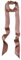 Damen Satin Gürtel 5cm x 195cm Band Imitated Silk Lange Schal Kleid Bund Hut Zubehör (Cameo Brown)