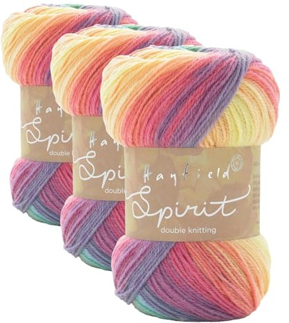 Sirdar Hayfield Spirit DK, Sundown (408), 100g F252-0408 (Pack of 3)