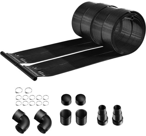 HOMFME Solar Pool Heater, 300/500 x 75 cm Pool Heating Panels with Complete Accessories, Weatherproof Pool Heating Mat for 12900/21500L Water Capacity (300 x 75 cm)