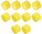 sourcing map 10pcs Rubber End Caps 60mm(2 3/8) ID Vinyl Round End Cap Cover Screw Thread Protectors Yellow