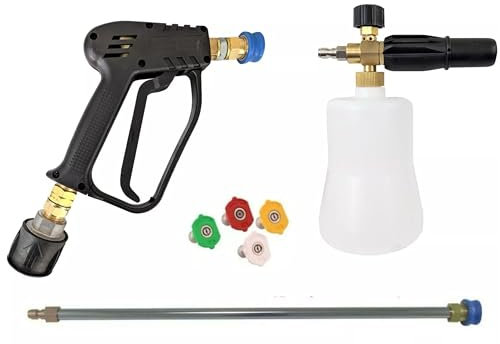 PressureWasherPartsUK HP280 Q/R Gun Lance & Snow Foam Lance & Wash Nozzles Compatible to Fit Nilfisk Pressure Washers