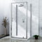 Cube 900 x 700mm 3-Sided Pivot Door Shower Enclosure Rectangular with Side Panels 6mm Safety Tempered Glass Screen