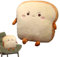 Toast-Plüsch-Kissen, 40cm Brotform Plüschkissen, Toast Plüsch Kissen, Geschnittenes Brotkissen Toast Kuscheltier, Winter Supply Niedliches Handwärmer-Kissen-Geschenk Für Mädchen, Kinder