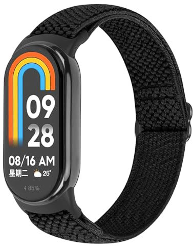 SOiiKE Bracelet Compatible avec Xiaomi Smart Band 8/Xiaomi Smart Band 9/Xiaomi Smart Band 10, Bracelet en Nylon Réglable Élastique Bracelet de Remplacement pour Mi Band 8/9/10