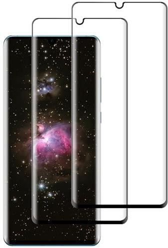 YMHML Vetro Temperato per Huawei P30 Pro, Pellicola Prottetiva Anti Graffio, HD Chiaro Film Pellicola, 3D Copertura Totale, Durezza 9H, Senza Bolle, 2 Pezzi