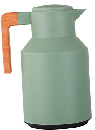 Amosfun Botella Termo Moderna De Asa De Madera Hogar Botella Térmica Capacidad Para Agua Caliente Para Oficina y Uso Diario