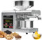 Pressa Per Olio Da Cucina Commerciale,Estrattore Per Olio Di Oliva Elettrico Automatico Da 1100 W/Controllo Della Temperatura 40-260 ℃,Spremitura A Freddo E A Caldo/Velocità Di Spremitura:5-8 Kg/H
