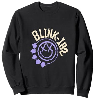 Offizielles Blink-182 Purple Smiley Logo Sweatshirt