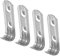 Hoement 4pcs Refrigerator Shelf Clips Stainless Steel Hook Cooler Shelf Supports Strong Clamp Easy Installation