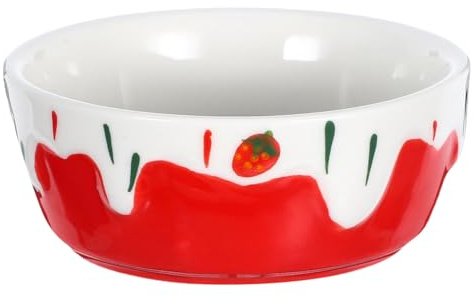 PEPLAYTAL Hamster Food Bowl Ceramic Anti-Spill Feeding Dish Water Bowl for Hamsters Guinea Pigs Chinchillas Hedgehogs and Rabbits Cage Feeding and Watering Supply 3.54 in