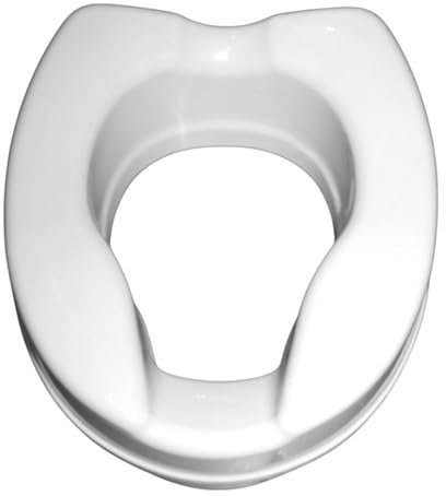 Ortopal Alzawater Anatomico con Fissaggio Laterale – Rialzo per WC 15 cm, Seduta Ergonomica, Facile da Montare, Alzawater per Anziani, Disabili, Post Intervento, Universale e Igienico