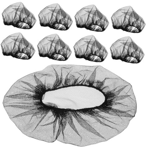 FRCOLOR 50pcs Nylon Mesh Hair Wrap Wig Cap Net for Hair Protection and Daily Use in Kitchen and Salon