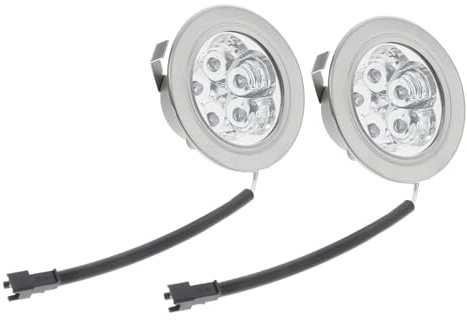 SHINEOFI 2 pezzi Lampadine LED per Cucina Luce da Rotonda per Cappe Aspiranti Illuminazione Alta Luminosità Resistente All e Urti per Stovetop