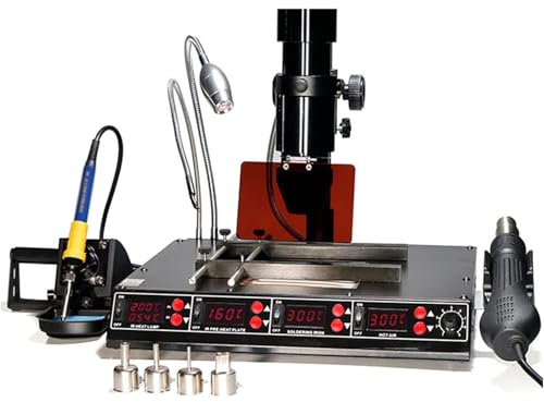 Desoldering and Soldering Station - 4 in 1 with Temperature Sensor and PCBs Holder for Densely Mounted Circuit Boards Repair