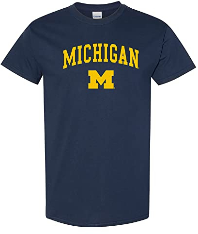 NCAA Arch Logo – NCAA Sports Team Color T-Shirt, Michigan Navy, 5X-Groß