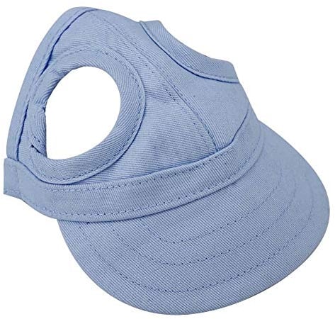 Haustier Hund Katze Baseball Outdoor Cap Sunbonnet einstellbare Streifen Sommer Reise Sport Hut MEHRWEG VERPACKUNG socialme-eu(L-Blau)