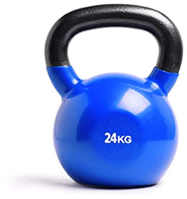 Kettlebells AGYH Gusseisen, Krafttrainingsgeräte Für Männer Und Frauen, Farbige Schalengewichte, Breite Griffe, Gewicht 4-24 Kg (Size : 24kg/52.9lb)