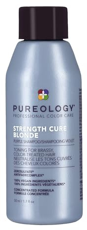 Pureology Strength Cure Blonde Purple Shampoo for Blonde & Lightened Color-Treated Hair, 1.7 Fl Oz