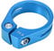 X AUTOHAUX 34.9mm Aluminium Alloy Bicycle Seat Post Clamp Seat Post Clip Blue