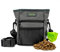 Mighty Paw Dog Treat Pouch 2.0 | Pet Training Hands-Free Snack Bag w/Strap. Holds 2 Cups Kibble, Phone & Keys. Magnetic Clasp & Waist Belt Clip. Includes 1 Roll of Poop Bags (Green/Grey)