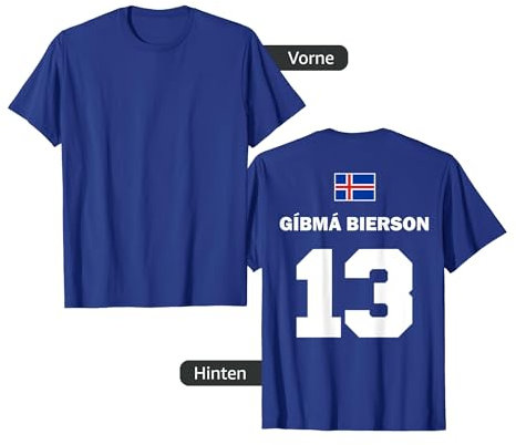 Isländische Namen auf Sauf Trikot Fußball Island Mallorca T-Shirt