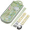 SKATER - Ensemble de couverts plats Totoro - 1 set de 4 pièces en plastique vert, lavable en machine, pour enfants et événements Studio Ghibli