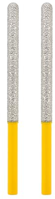 HIGHDRIL Tuck Point Pin Diamond Bit - 2pcs 118MM Length x 7MM Round Shank Diamond Glitter Bit for Wet/Dry Removing Old mortar Grinding/Shaping Masonry,Stone,Concrete,Inside Corners