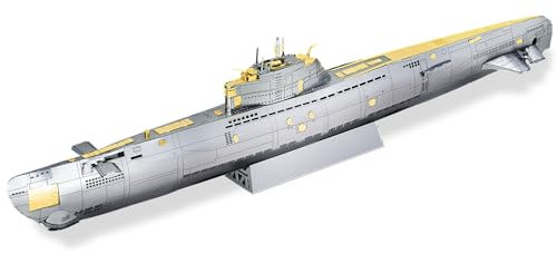 Piececool 3D-Metallpuzzles für Erwachsene, Militär-U-Boot-Metallmodellbausätze für Stressentspannung, tolle Weihnachtsgeburtstagsgeschenke