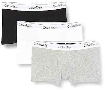 Calvin Klein Jeans Boxer Uomo, Pacco da 3, Multicolore (Black/ White/ Grey Heather), L