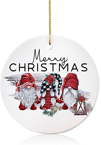 Niedlicher Weihnachtsbaumschmuck für Dekorationen, kleiner Baum, erste Keramik, Weihnachtsschmuck, Geschenk, Zwerg, Ornamente, dekorierter Weihnachtsbaum, Mini-Dekoration, Outdoor-Hängeornamente