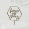 Generic Cake Topper Schriftzug Forever And Always Naturholz