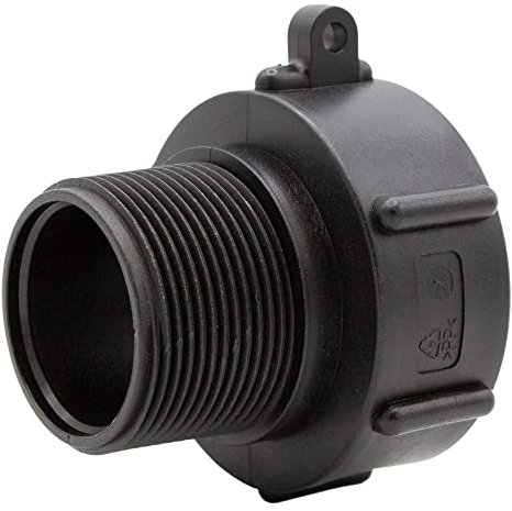 VARIOSAN IBC Adapter (S60x6 auf 2) 16058, Kunststoff, schwarz