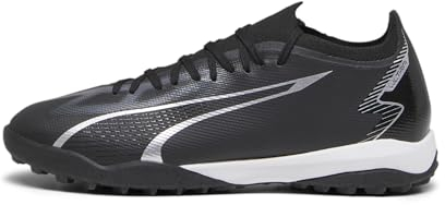 PUMA Men's Ultra Match TT Soccer Shoe, Black-Asphalt, 9.5 UK