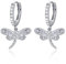Libellen Ohrringe Creolen Ohrstecker Sterlingsilber für Frauen Libellen Schmuck Geschenke mit Zirkonia Geburtstag Urlaub