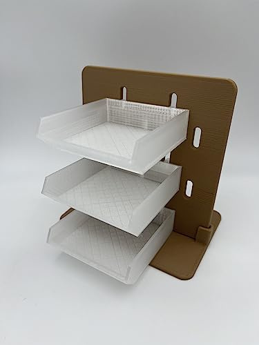 Hautico Lot de 3 étagères de rangement, panneaux perforés, accessoires compatibles avec le système Skadis IKEA pour livres, portefeuilles, pièces de monnaie ou mini jouets, impression 3D (transparent,