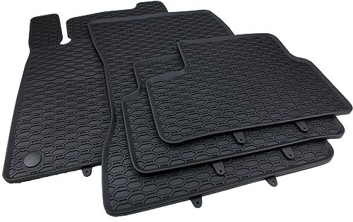 kfz-premiumteile24 Premium Gummimatten Kompatibel mit A-Klasse (W177) B-Klasse (W247) CLA (C118) GLA (H247) ab 05/2018 Fußmatten Waben Automatten Gummi Allwetter 100% Passgenau